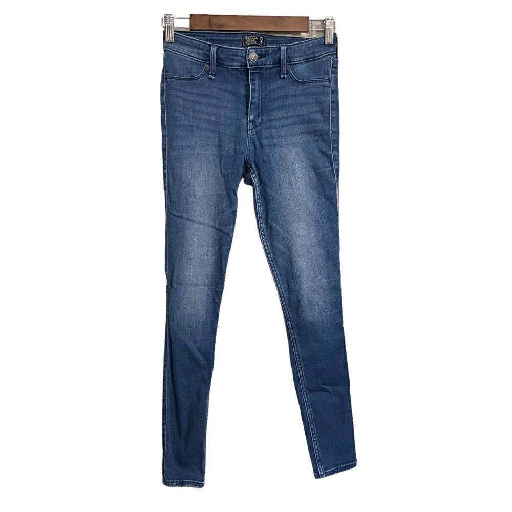 Abercrombie & Fitch Womens Y2K Dark Harper Low Rise Jean Legging Skinny Jeans 4